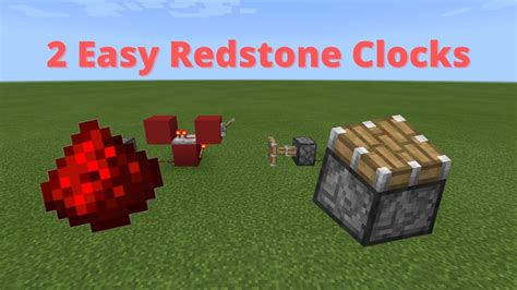how to set up a redstone clock